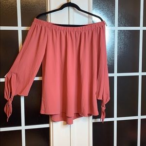 Off The Shoulder Mauve Top Sz. XL